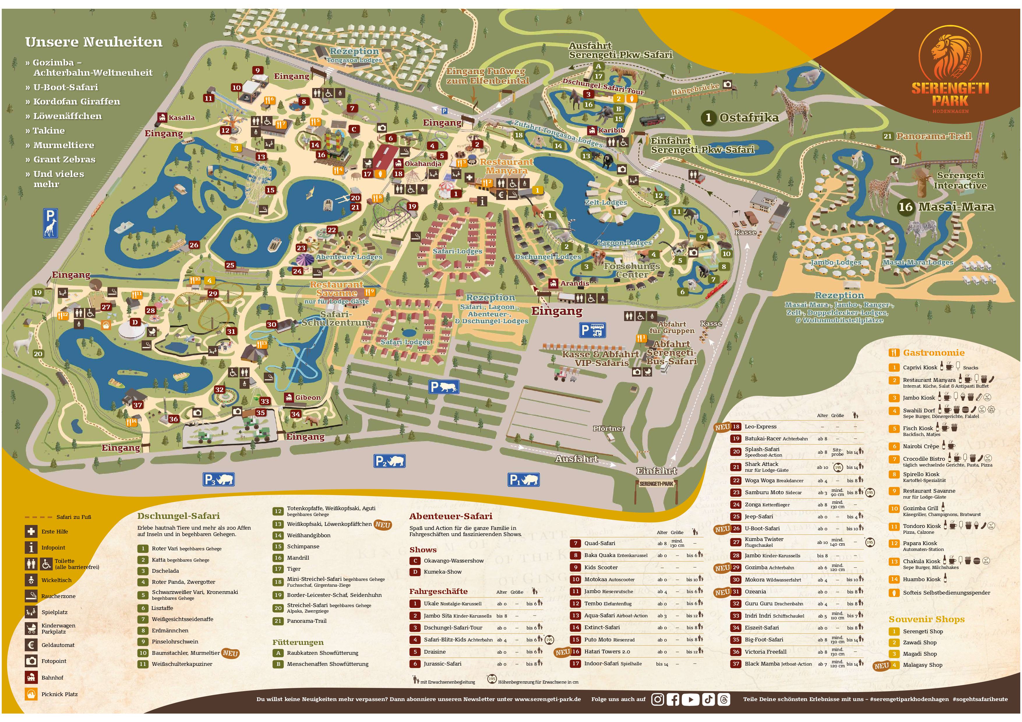Parkplan Serengeti Park